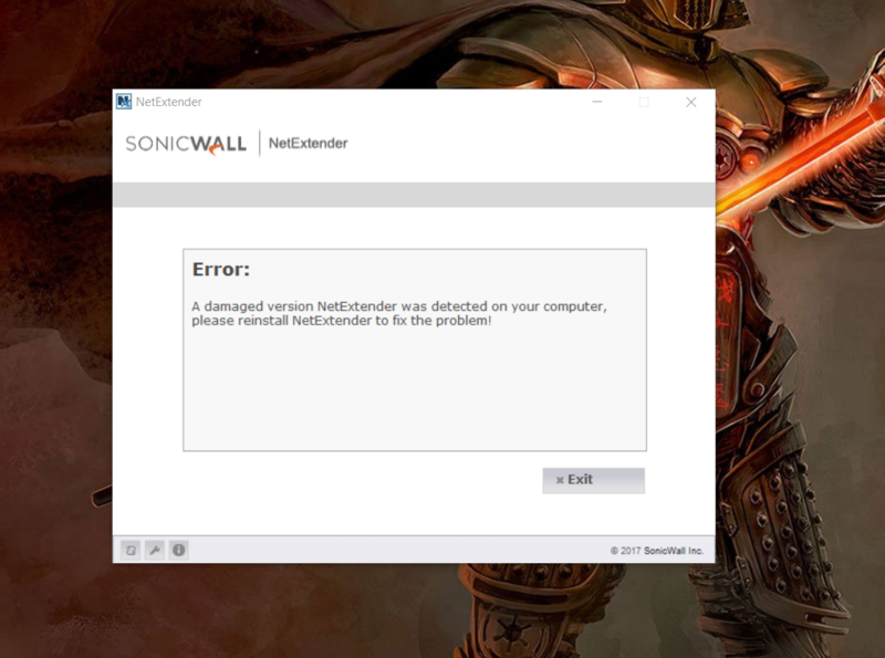 Sonicwall Netextender Windows 10 Driver