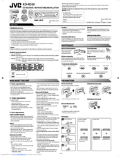 Jvc Kd R200 Instruction Manual