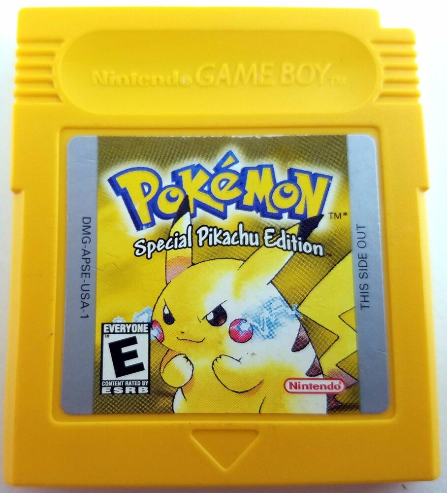 Gameboy color pokemon yellow edition