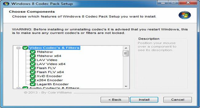 imm5 codec for vlc